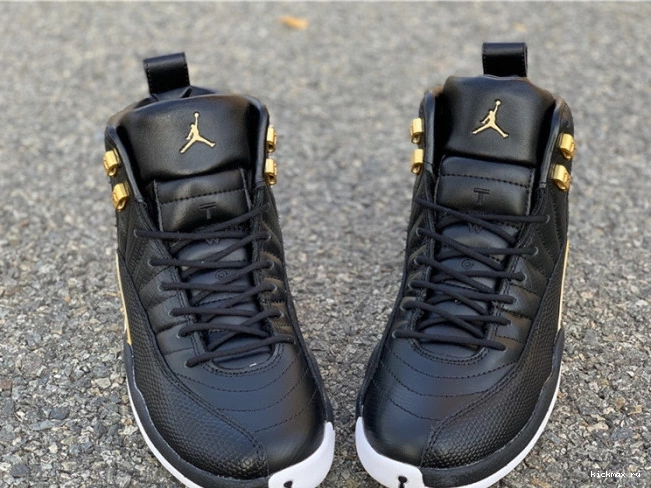 Rep Metallic Jordan Black Gold-White AO6068-007 Retro 12 Air 'Reptile' 0717